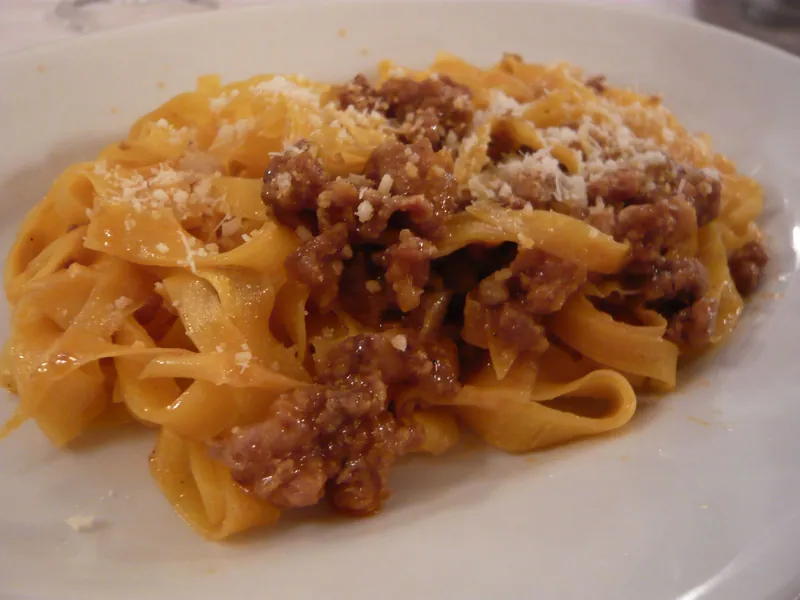 Tagliatelle al ragù in Bologna, the kind of dish that makes kid-friendly food cities easy for picky eaters